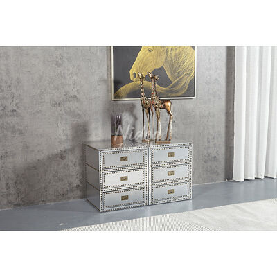 Industriële Aluminium Handgemaakte Koffer Kast Salontafel Aanpasbaar Woonkamer Villa Meubilair voor Binnen