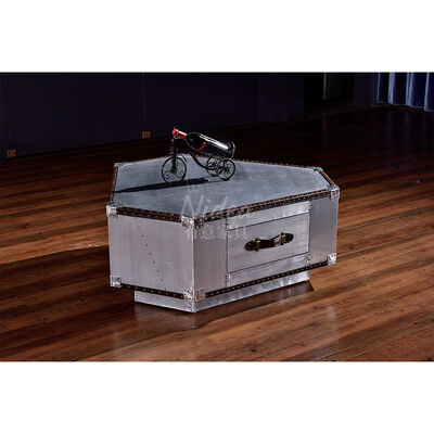 Industriële Retro Amerikaanse Stijl Aluminium Koffietafels Handgemaakt Duurzaam Woonmeubilair Woonkamer